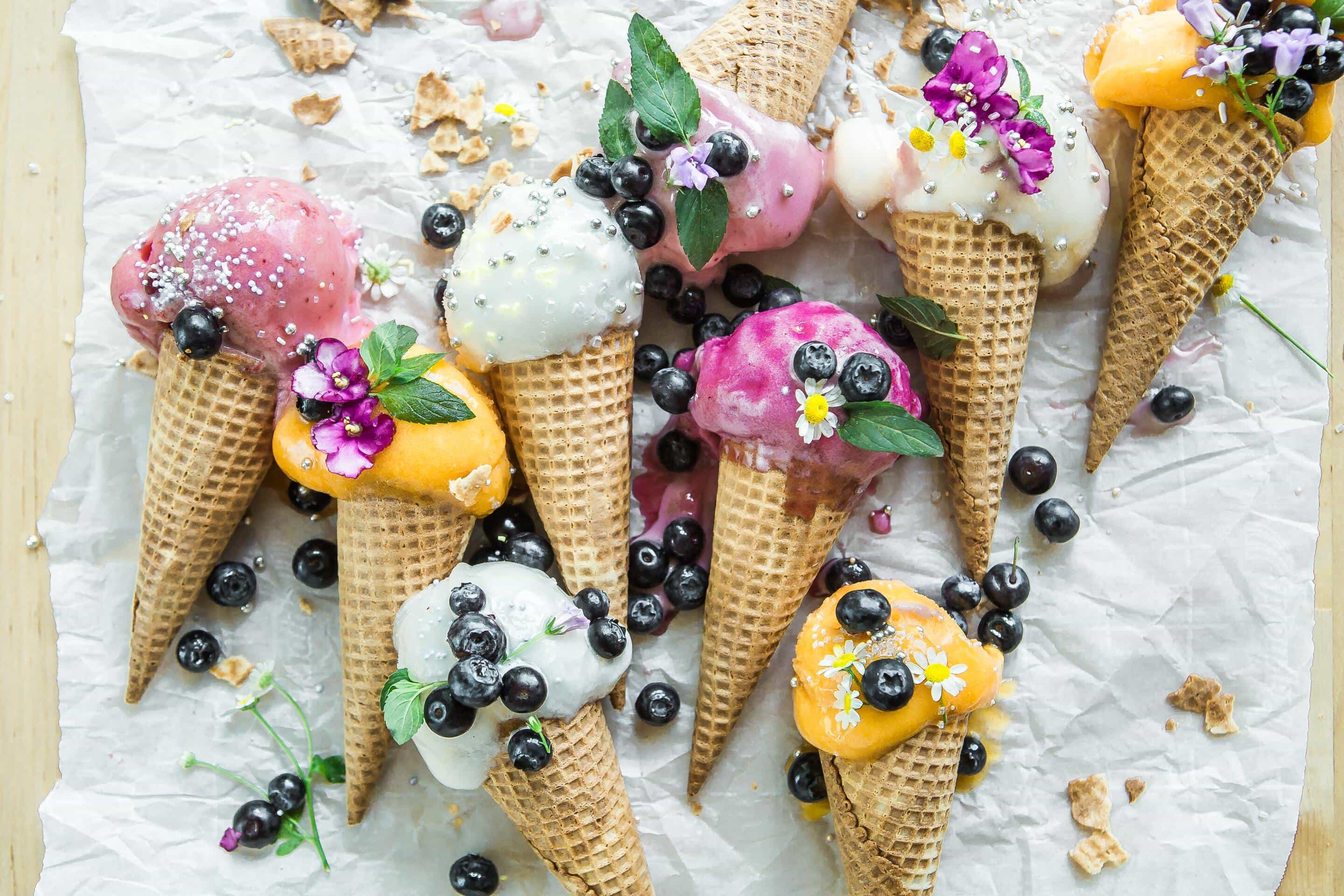 Raspberry ice cream